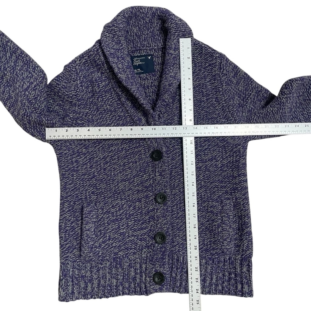 American Eagle Outfitters Navy Shawl Collar Cardigan - Picture 5 of 13